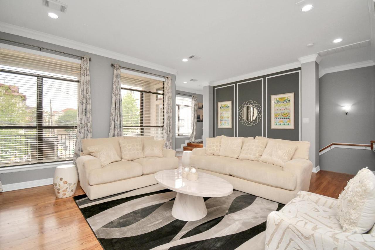 3Br 3Ba Upscale Luxury Home In The Heights Houston Exterior foto